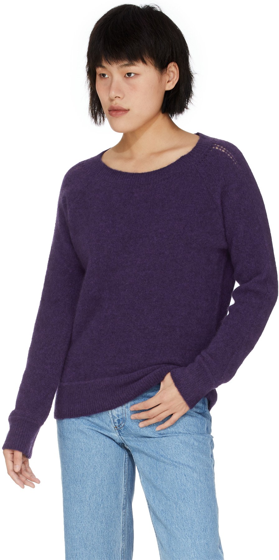 A.P.C.: Mauve Pull en laine Laya Mauve - 3