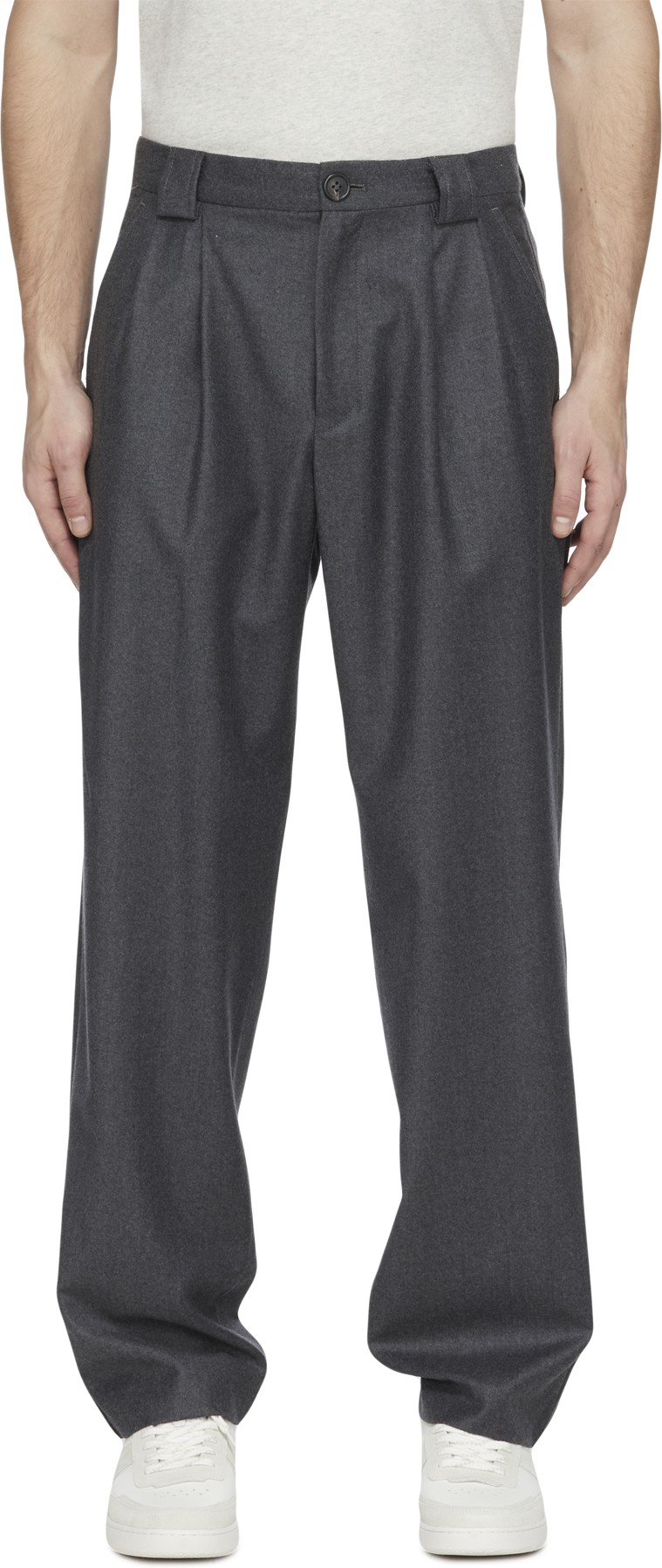 A.P.C.: Grey Eddy Carrot Pant - 1