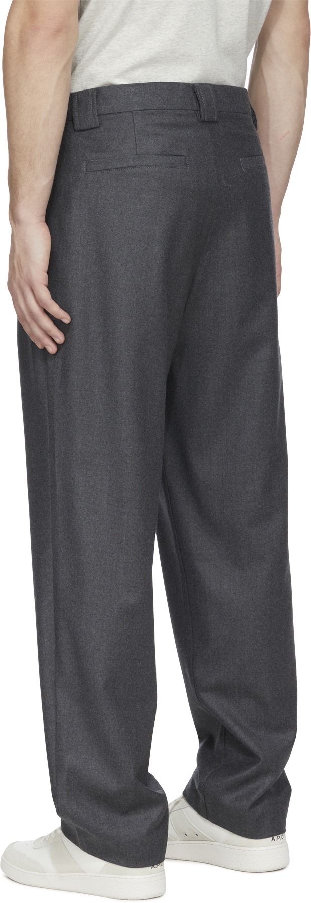 A.P.C.: Grey Eddy Carrot Pant - 3