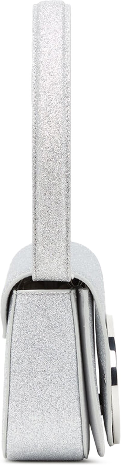 Diesel: Silver 1DR Glitter Shoulder Bag - 2