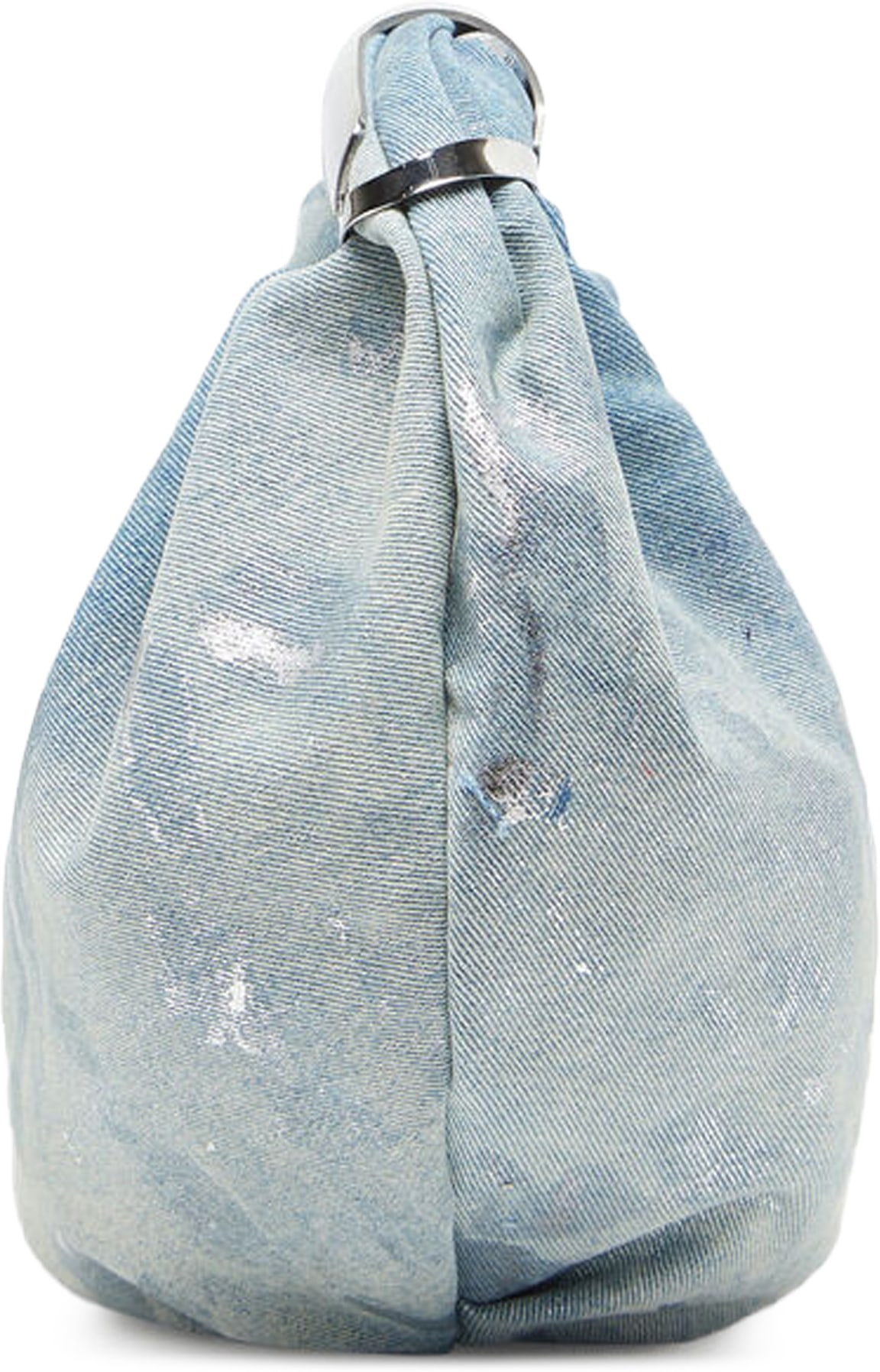 Diesel: Blue Denim Hobo Shoulder Bag - 2