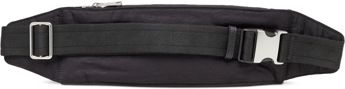 Diesel: Black Logos Belt Bag - 2