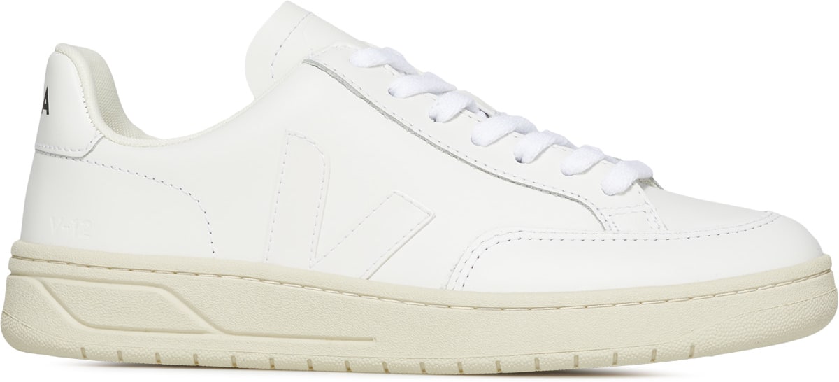 VEJA: White V-12 Leather - 1