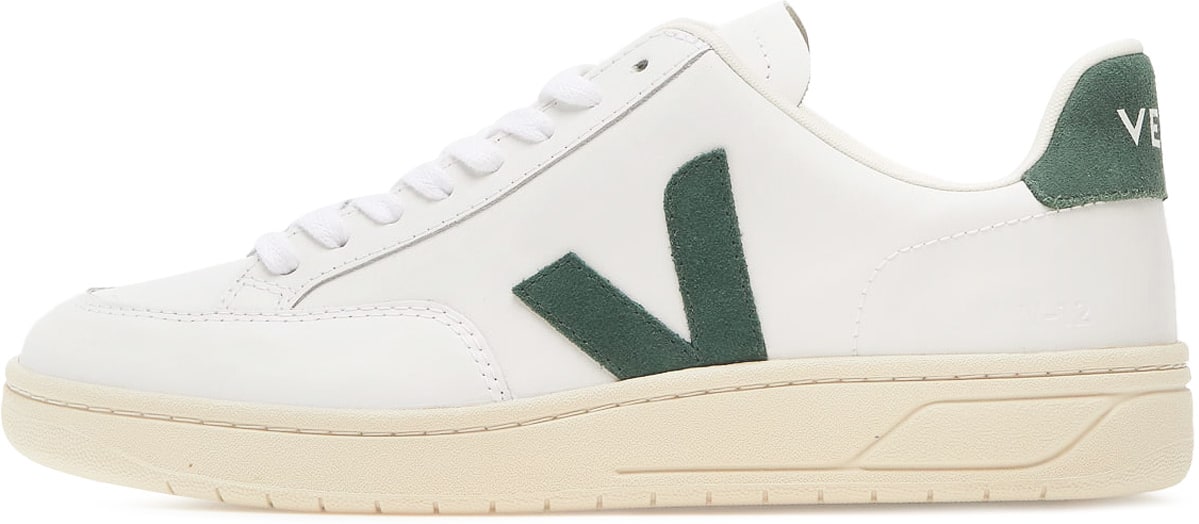 VEJA: White V-12 Leather - 2