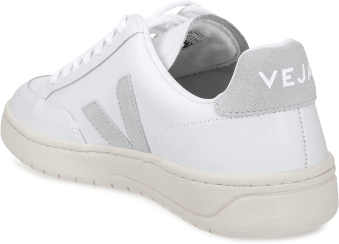 VEJA: Blanc Cuir V-12 Blanc - 2