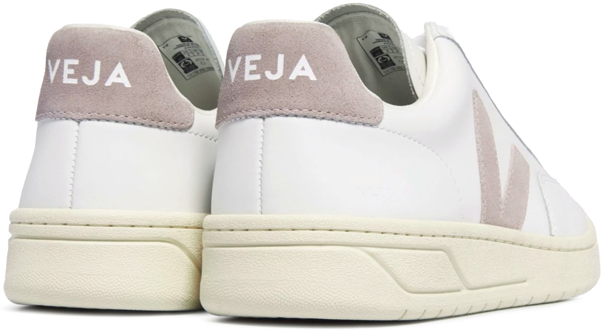 VEJA: Blanc Cuir V-12 Blanc - 4