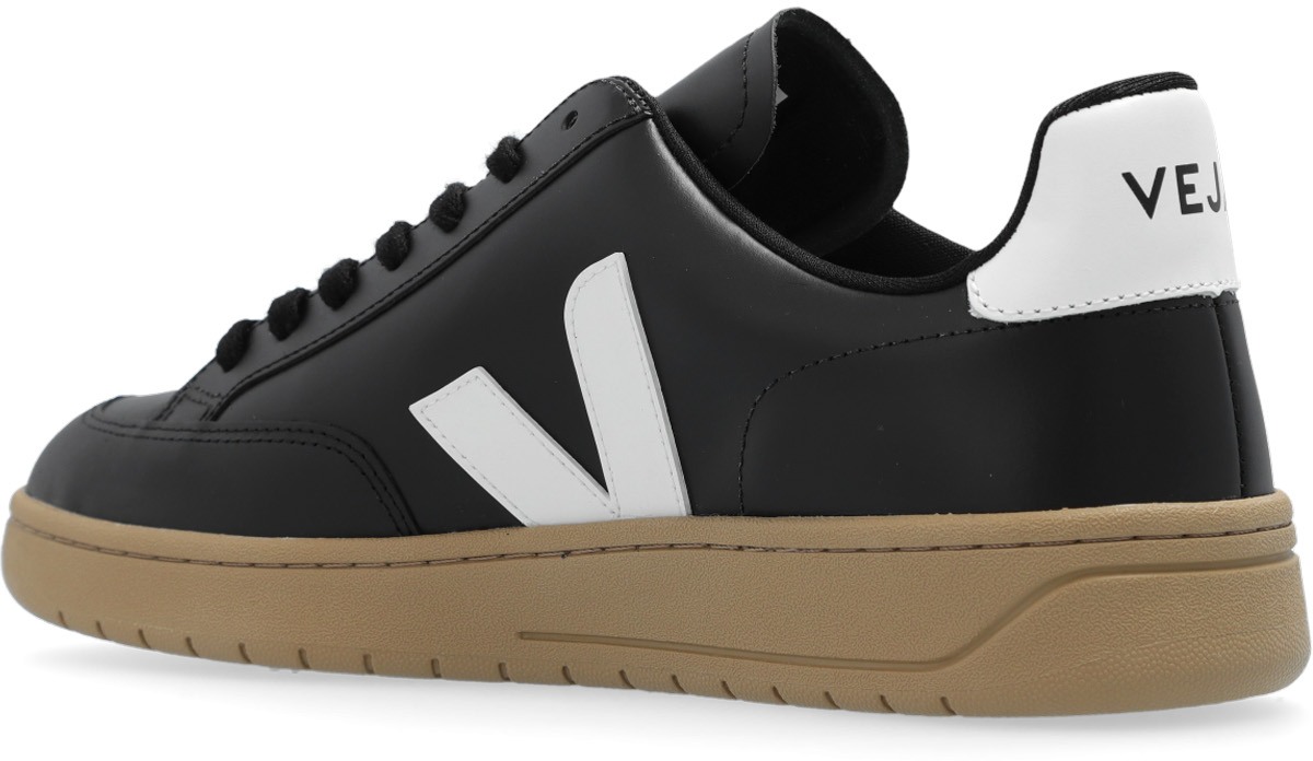 VEJA: Black V-12 Leather - 4