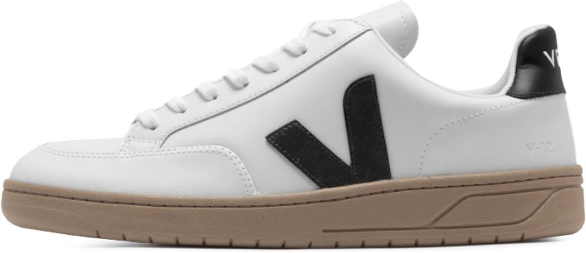 VEJA: White V-12 Leather - 2