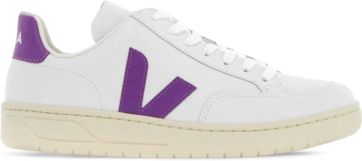 VEJA: White V-12 Leather - 1