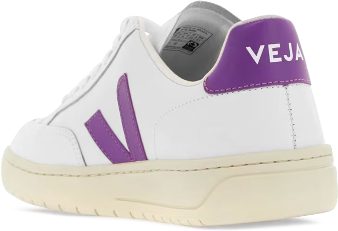 VEJA: Blanc Cuir V-12 Blanc - 2