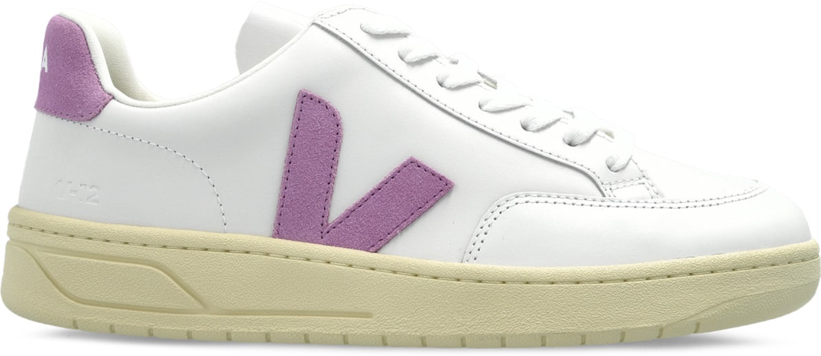 VEJA: Blanc Cuir V-12 Blanc - 1