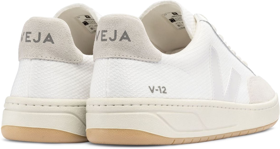 VEJA: White V-12 B-Mesh - 3