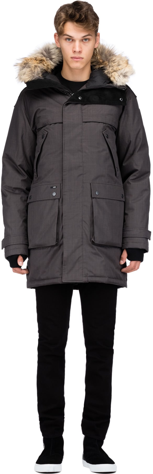 Nobis: Gris Parka Yatesy Gris - 1