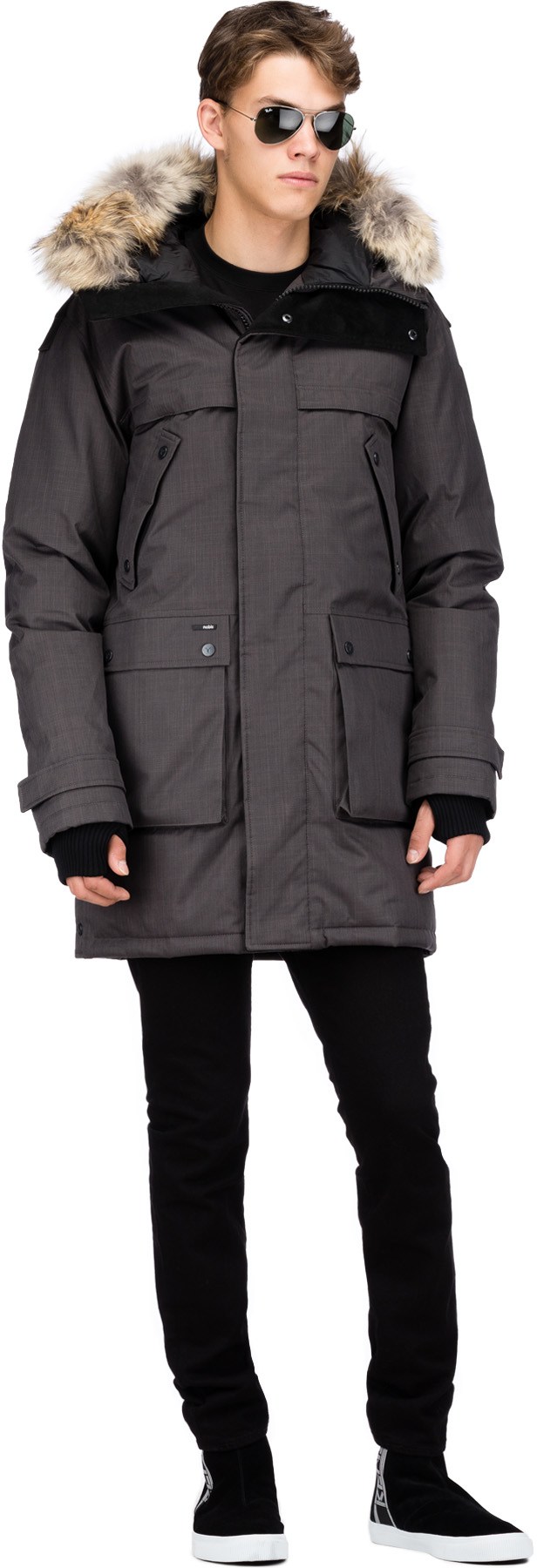 Nobis: Gris Parka Yatesy Gris - 4