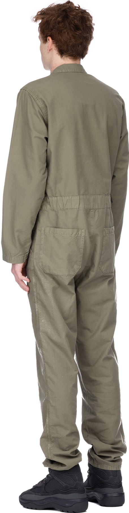 YEEZY: Green Workwear Jumpsuit - 3