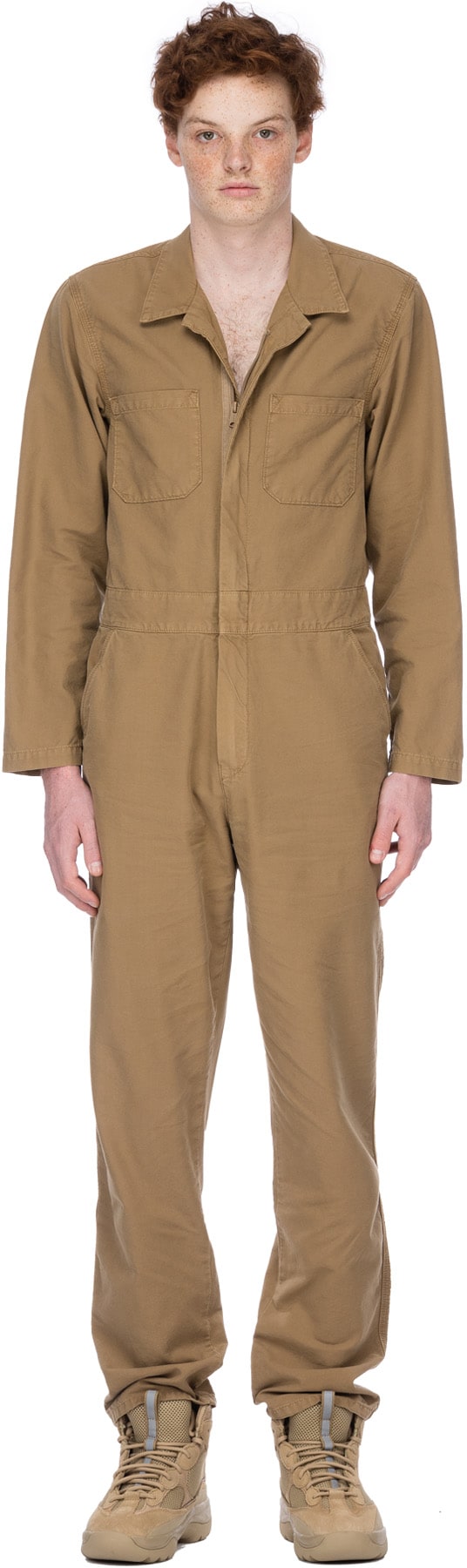 YEEZY: Neutrals Workwear Jumpsuit - 1