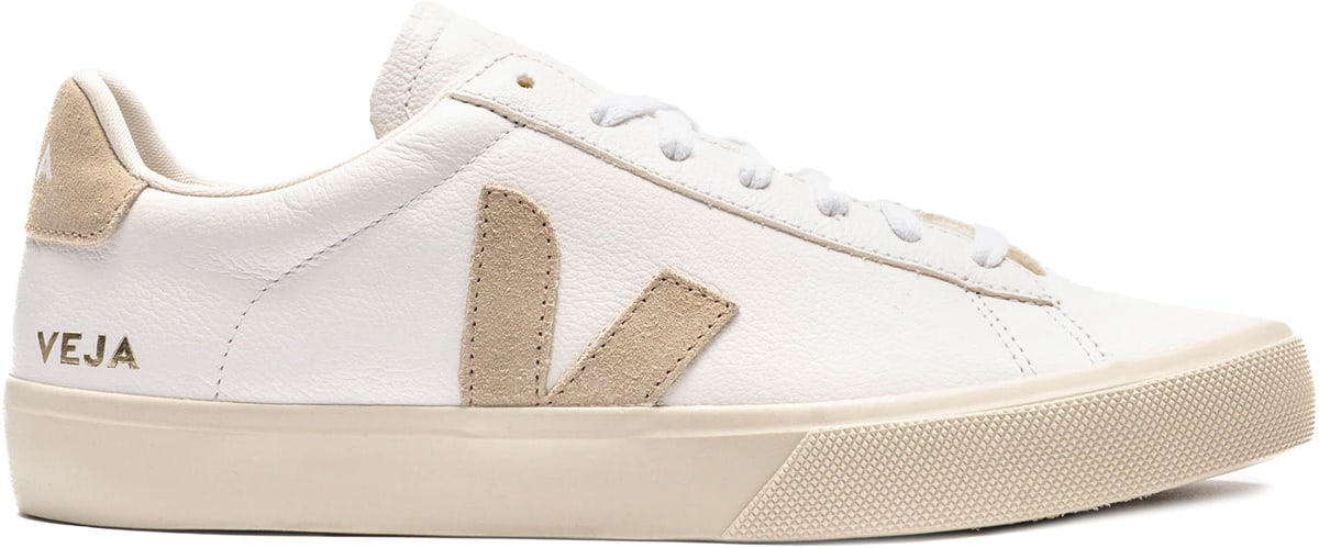 VEJA: Blanc Campo Chromefree Leather Blanc - 1