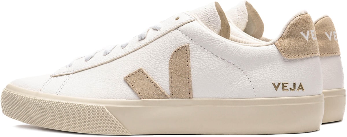 VEJA: Blanc Campo Chromefree Leather Blanc - 2