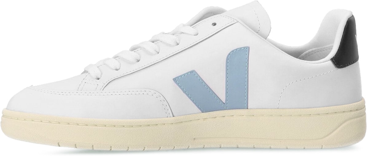 VEJA: White V-12 Leather - 2