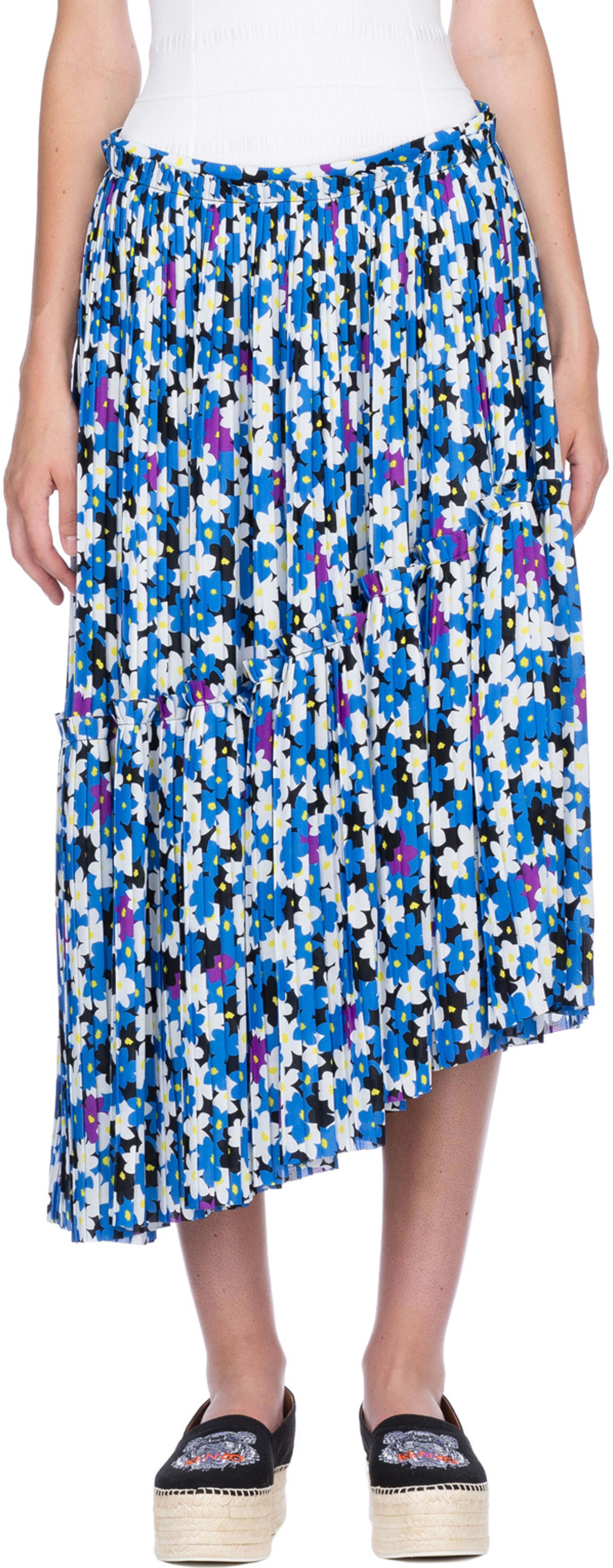 【送料&関税込】Floral Skirt Kenzo Kenzo floral-motif Wool Skirt | Green | FARFETCH