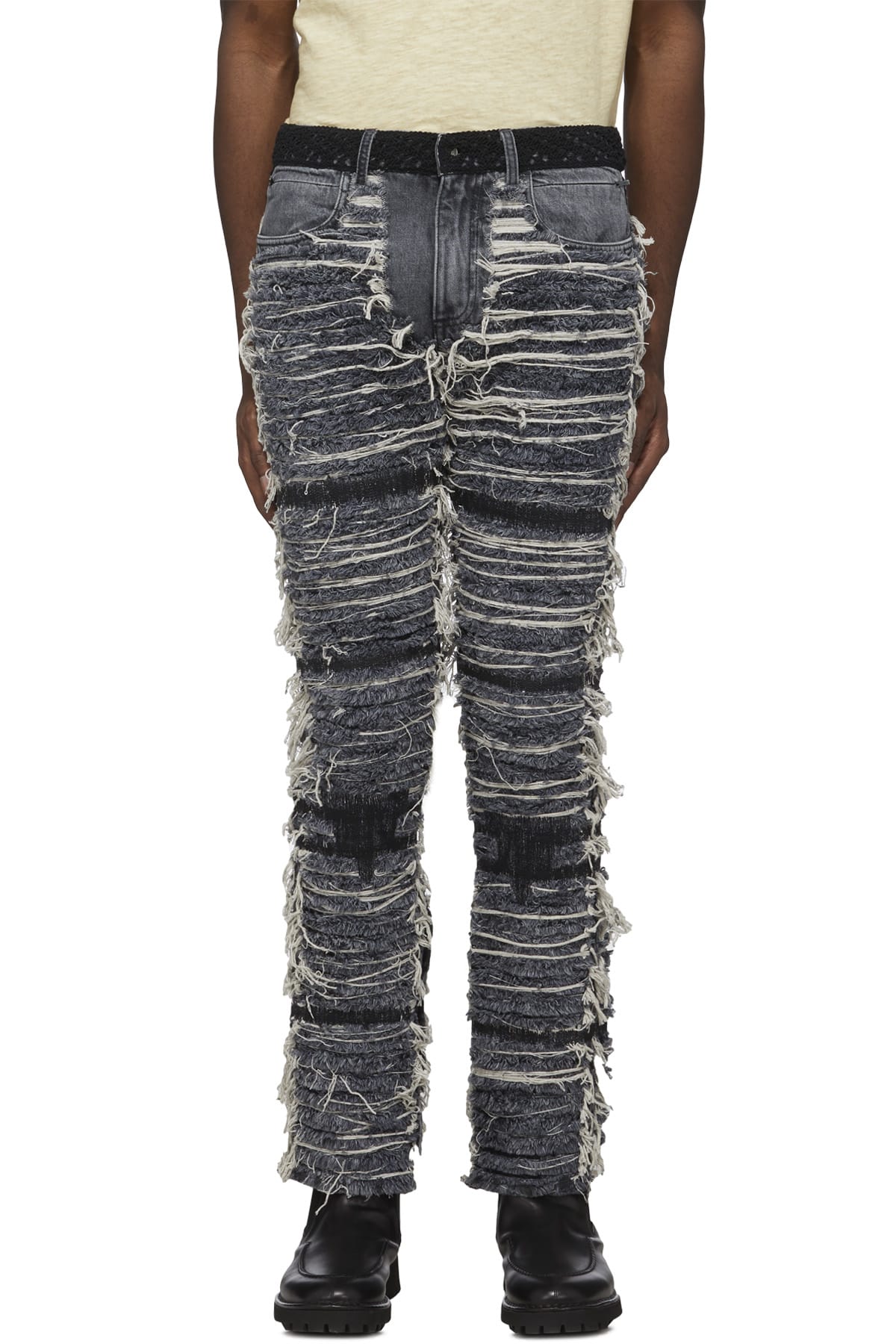 1017 ALYX 9SM: Grey Blackmeans 6 Pocket Jeans | On Sale | influenceu